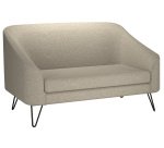 Canapé Evazion, 2 places, pieds métal, tissu