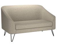 Canapé Evazion, 2 places, pieds métal, tissu