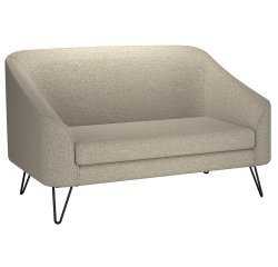 Canapé Evazion, 2 places, pieds métal, tissu