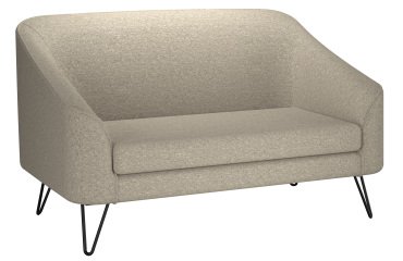 Canapé Evazion, 2 places, pieds métal, tissu