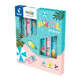 Stylo roller Pilot FriXion Ball et Clicker Pool Party - Pochette de 6