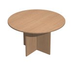 Tavolo riunioni rotondo diametro 120 cm con gambe a croce