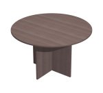 Tavolo riunioni rotondo diametro 120 cm con gambe a croce