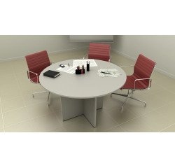 Tavolo riunioni rotondo diametro 120 cm con gambe a croce