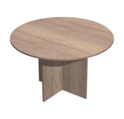 Tavolo riunioni rotondo diametro 120 cm con gambe a croce