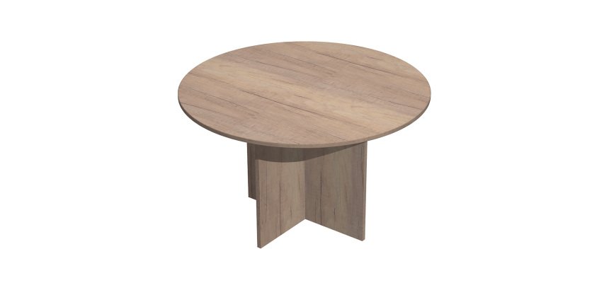 Tavolo riunioni rotondo diametro 120 cm con gambe a croce