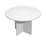Tavolo riunioni rotondo diametro 120 cm con gambe a croce