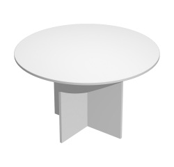Tavolo riunioni rotondo diametro 120 cm con gambe a croce