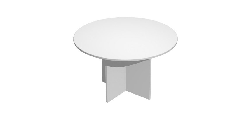 Tavolo riunioni rotondo diametro 120 cm con gambe a croce