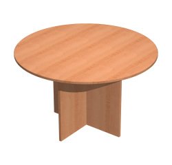 Tavolo riunioni rotondo diametro 120 cm con gambe a croce