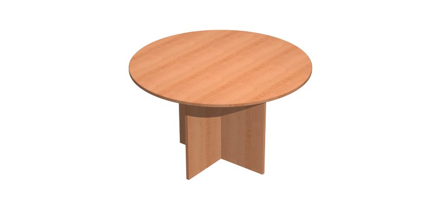 Tavolo riunioni rotondo diametro 120 cm con gambe a croce