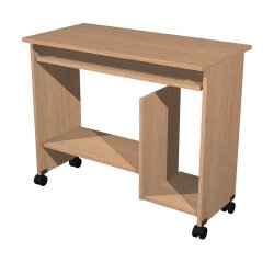 Scrivania portacomputer bordo soft lato utilizzatore l 92 x p 45 x h 76