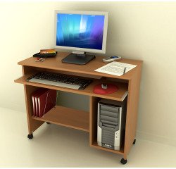 Scrivania portacomputer bordo soft lato utilizzatore l 92 x p 45 x h 76