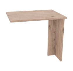 Allungo per scrivania Lione gambe a pannello l 80 x p 60 x h 72 cm