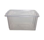 Whitefurze Stack & Store Medium storage box 32 liters without lid, transparent