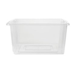 Whitefurze Stack & Store Medium opbergdoos 32 liter zonder deksel, transparant