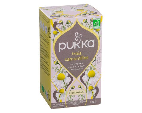 Infusion trois camomilles Bio Pukka - Boîte de 20 sachets