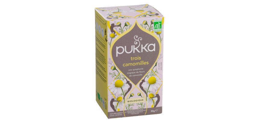 Infusion trois camomilles Bio Pukka - Boîte de 20 sachets