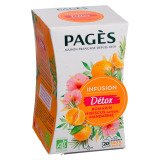 Infusion Détox Bio Pagès - Boîte de 20 sachets