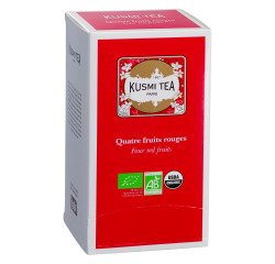 Thé noir Quatre Fruits Rouges Bio Kusmi Tea - Boîte de 25 sachets