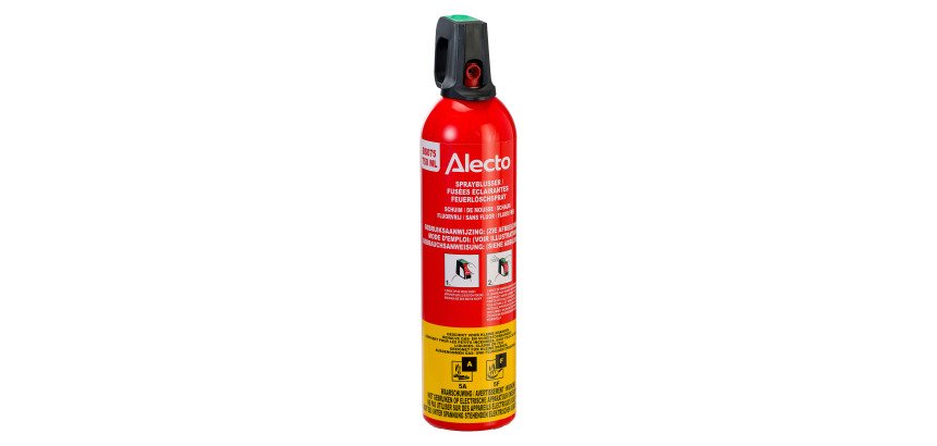 Extincteur Spray - 750 ml - pour Feux A & F - Pour Utilisation au Bureau, à Domicile ou en Cuisine