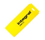 Pack of 2 Integral Neon-C USB 3.2 32GB USB-C blue and yellow USB sticks