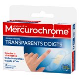 Pansements transparents Mercurochrome Spécial doigts - Boîte de 8