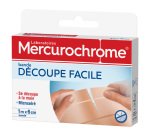 Pansements Découpe facile Mercurochrome - Bande à découper de 1 m x 6 cm