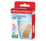 Pansements classiques multi-usages Mercurochrome - Boîte de 100