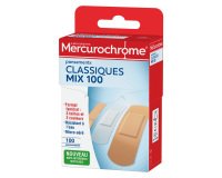 Pansements classiques multi-usages Mercurochrome - Boîte de 100