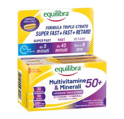 Multivitamine e Minerali 50+ Equilibra®- 30 compresse triplo strato