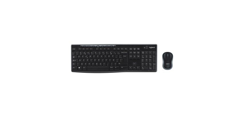 Ensemble clavier souris sans fil MK270 noir AZERTY Logitech