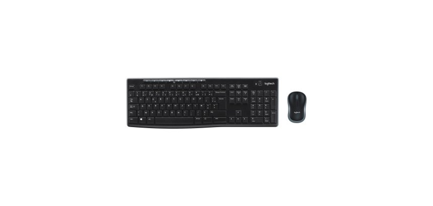 Ensemble clavier souris sans fil MK270 noir Logitech