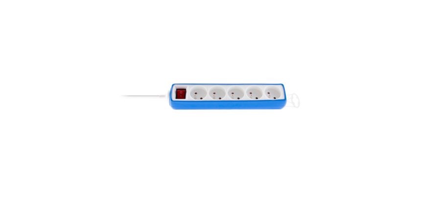 Multiprise Zenitech 5 prises avec interrupteur – Câble 1 m