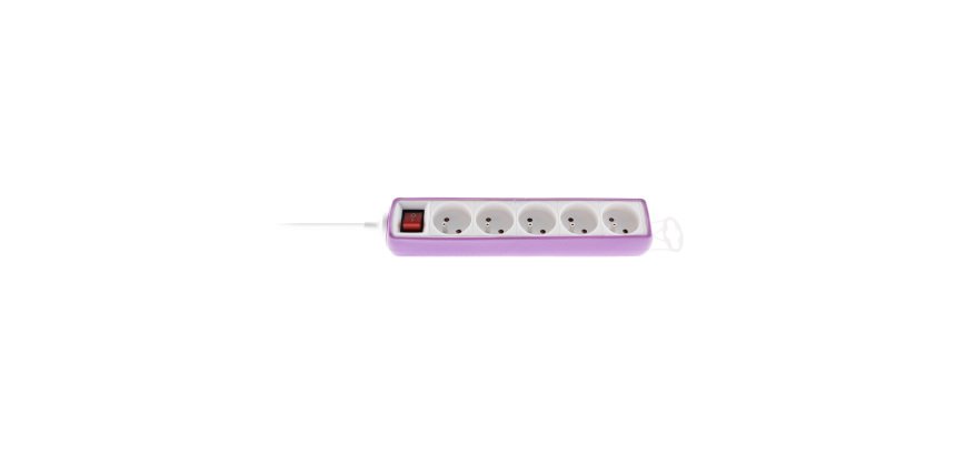 Zenitech Power Strip 5 Sockets with Switch – 1 m Cable