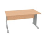 Desk with L-shaped legs in melamine-metal d 80 x h 72 cm