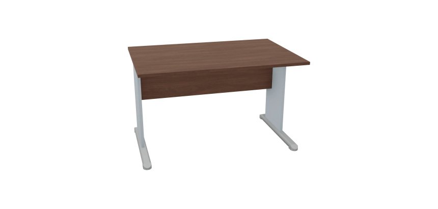 Scrivania con gambe a L in melaminico-metallo p 80 x h 72 cm