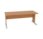 Scrivania con gambe a L in melaminico-metallo p 80 x h 72 cm