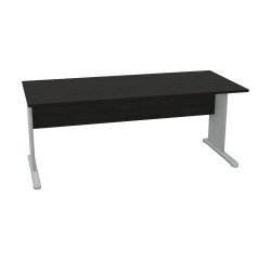 Scrivania con gambe a L in melaminico-metallo p 80 x h 72 cm
