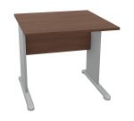 Scrivania con gambe a L in melaminico-metallo p 80 x h 72 cm