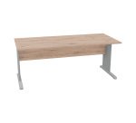 Scrivania con gambe a L in melaminico-metallo p 80 x h 72 cm