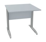 Desk L metal legs depth 80 x height 72 cm
