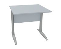 Scrivania a T Base Plus grigia 80 x 80 x 72 cm
