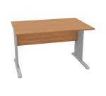 Scrivania con gambe a L in melaminico-metallo p 80 x h 72 cm