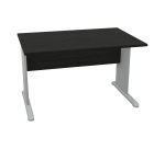 Scrivania con gambe a L in melaminico-metallo p 80 x h 72 cm