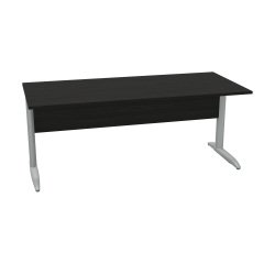 Scrivania con gambe a L in metallo p 80 x h 72 cm