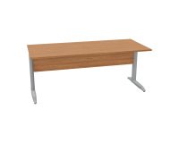 Desk L metal legs depth 80 x height 72 cm