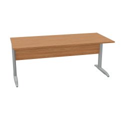 Desk L metal legs depth 80 x height 72 cm