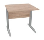 Desk L metal legs depth 80 x height 72 cm