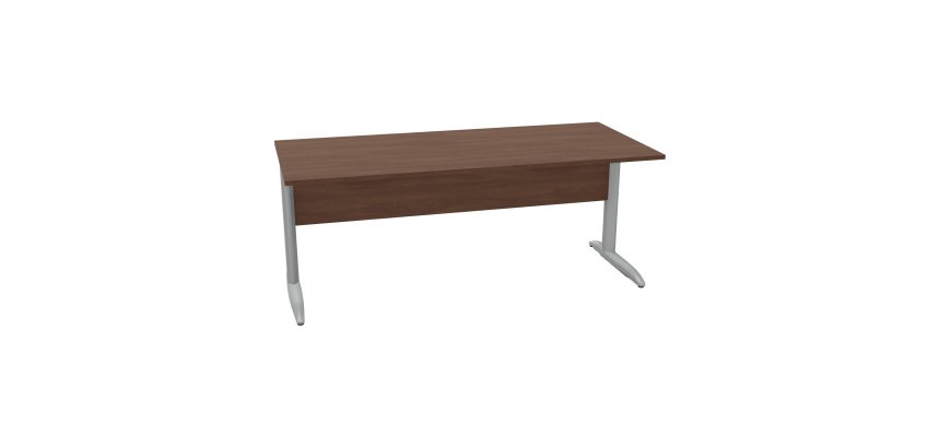 Desk L metal legs depth 80 x height 72 cm